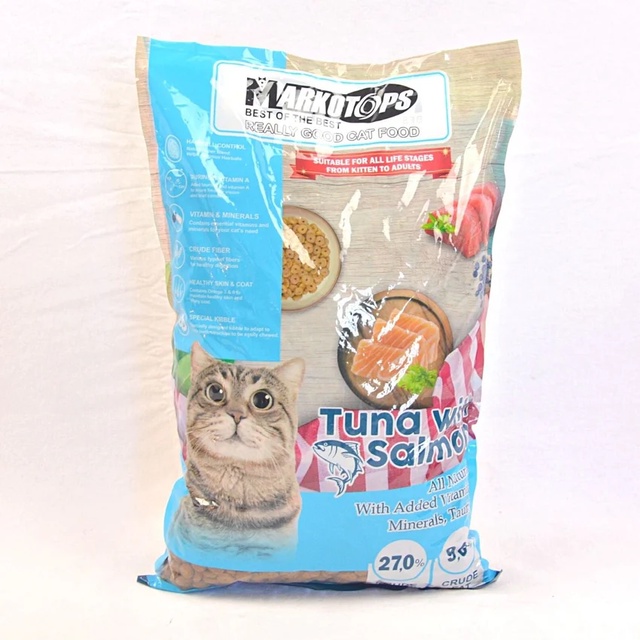 Markotop Tuna Salmon Adult Repack 2 Kg - Pakan Kucing