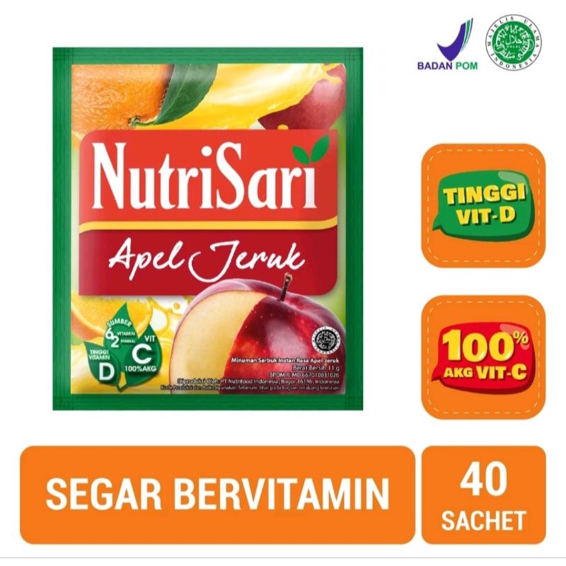 

Nutrisari Es Apel Jeruk - Minuman Buat Vitamin C & Vitamin D