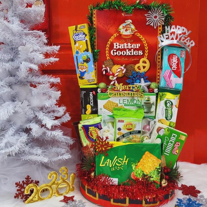 

Terlarisss - Paket Dekorasi Hampers Natal Christmas Parcel Hadiah Kue Kering 379 - Langsung Kirim
