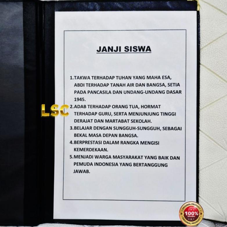 

New - Perlengkapan map upacara isi 5 dengan atau tanpa slempang ,.