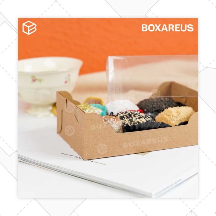 {Kotak} Box Mochi Daifuku Packaging Dus Kotak Kue Jajanan Pasar Wb Mochi [Organizer]