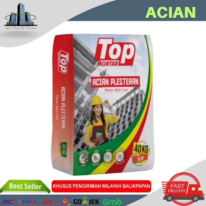 Buruan beli] ACIAN TOP MORTAR / SEMEN ACIAN TOP/ ACIAN PLESTER TOP 40KG
