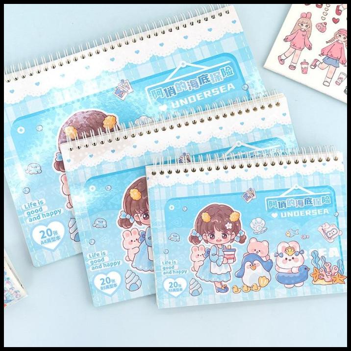 

HOT DEAL STICKER STORAGE BOOK BUKU STIKER CABUT PASANG MURAH VIRAL !!!!!!