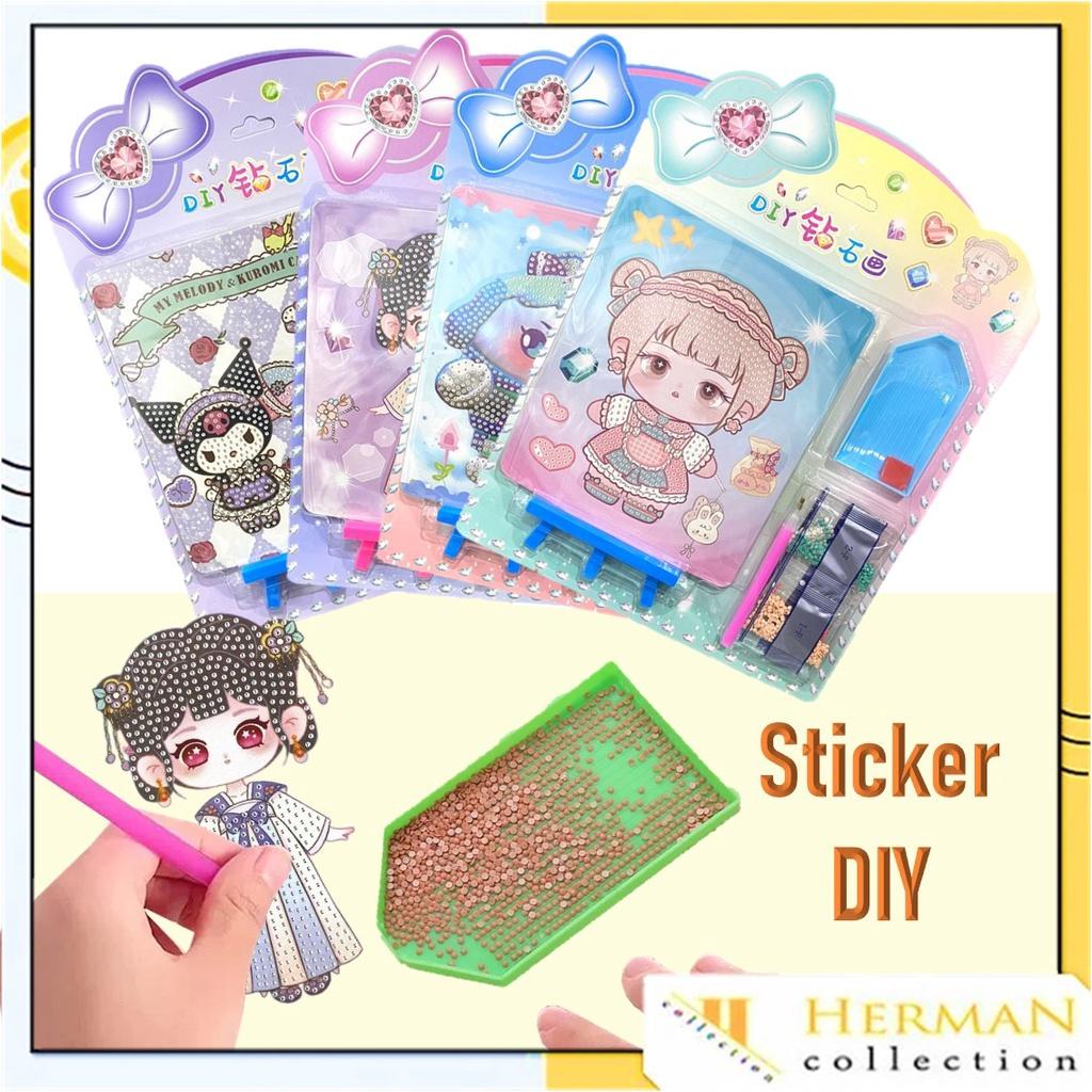 

Sticker Diamond DIY Karakter 1 Set Lengkap Diamond Painting Mainan Anak Kartun Edition Sticker Lukisan Diamond Painting Cutie Pop Cartoon Full Drill Round 18x14.5Cm SKYCOLLECTION