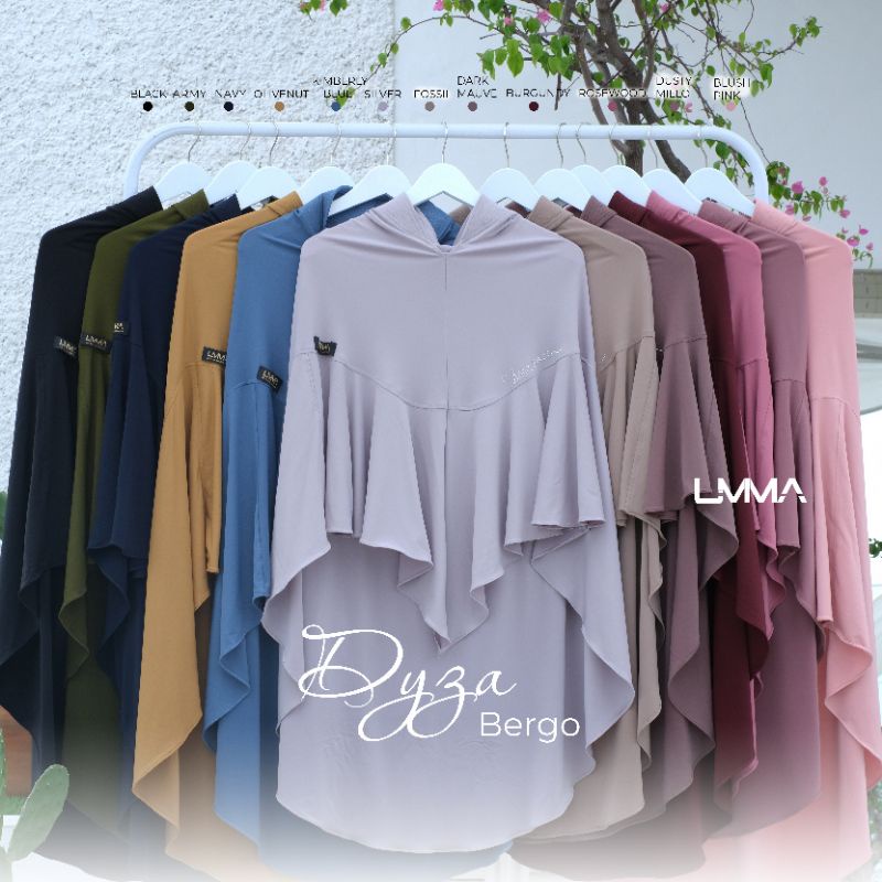 STYLISH HIJAB DAILY Bergo DYZA UMMA syar'i pad antem jersey adem lembut flowy