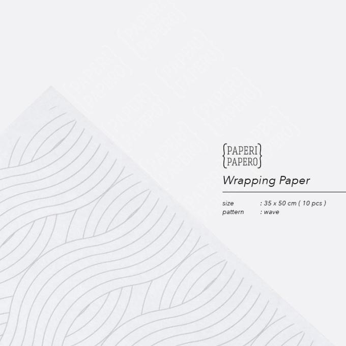 

`````````] Wrapping Paper Motif Wave - Kertas Bungkus / Kado / Insert (10 pcs)