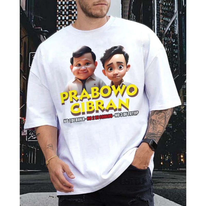 Kaos gemoy Prabowo Gibran kaos Prabowo gemoy