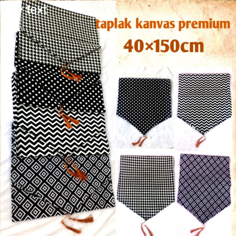 taplak meja ruang tamu taplak meja aesthetic taplak meja makan taplak panjang uk150×40cm