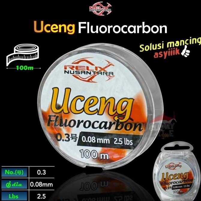 Senar Pancing / Relix Nusantara Uceng Fluorocarbon 100M Star