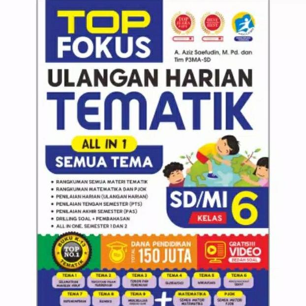 

SALE TOP FOKUS ULANGAN HARIAN TEMATIK ALL IN Kelas 6 SD Termurah