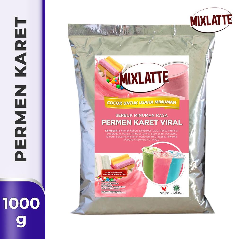 

Hot - Powder Drink Bubuk Minuman Rasa PERMEN KARET VIRAL MIXLATTE 1Kg