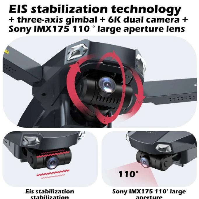 Drone Jjrc X20 6K Esc 3 Axis Gymbal Eis Camera Sony Gps 5G Wifi