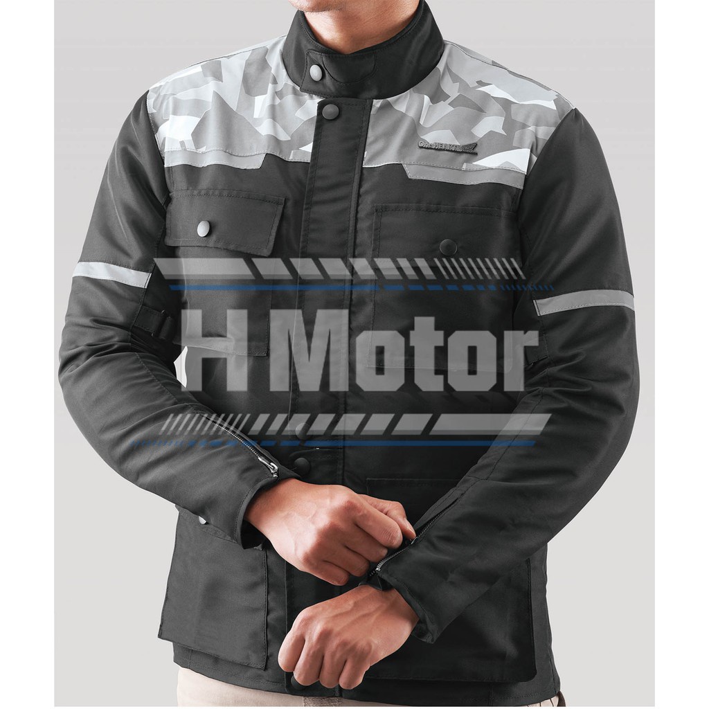 Honda ORI Camo Touring Jacket Jaket Turing - HITAM