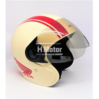 Honda ORI Half Face Helm Helmet Retro One Heart