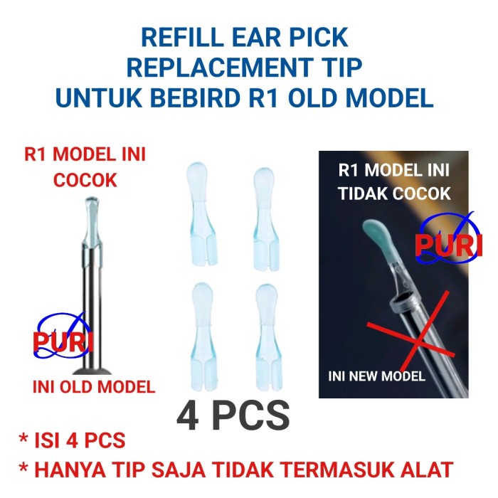 Promo Bebird Ear Scoop Refill With Ring Replacement Pro M9 C3 A2 B2 X17 K10