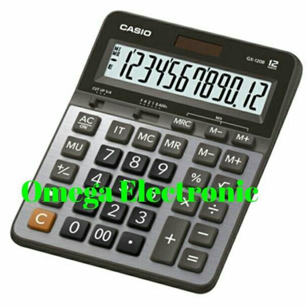 

Casio GX 120 B - Calculator Desktop Kalkulator Meja Kantor GX-120B