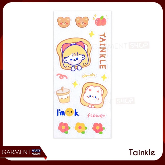 

~@~@~@~@] KERTUNAA - Sticker Kartun Lucu kelinci Aesthetic Dekorasi Buku Laptop