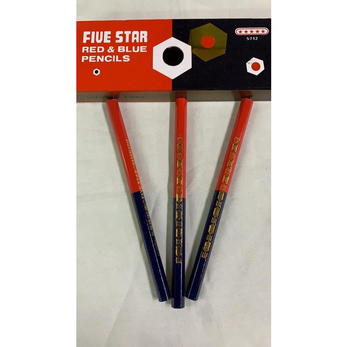 

.........] Pensil five star merah biru