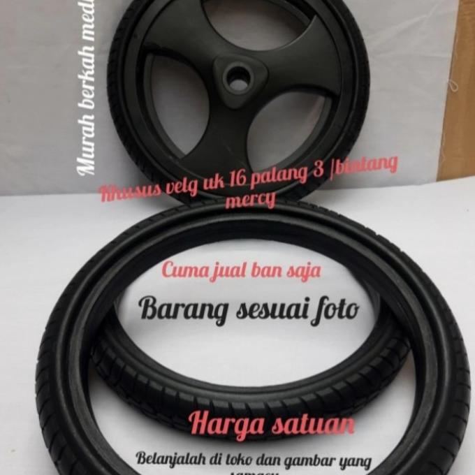 ech Ban mati kursi roda ukuran 16x1 75 dan 16x1 3/8 seperpat kursi roda