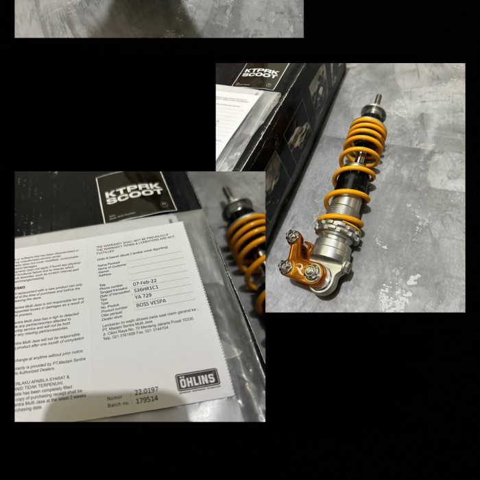 {BEKAS} Shock Ohlins Ya Vespa Front Limited