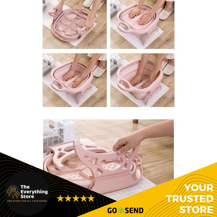Bak Baskom Ember Lipat Rendam Kaki Manicure Spa Foldable