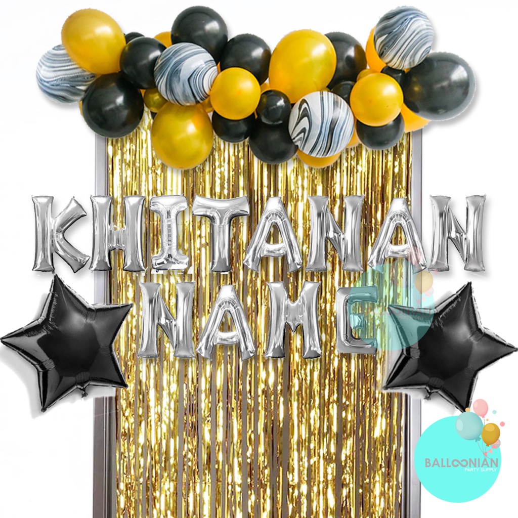 Khitanan Garland Simple Dekorasi Set/Dekorasi Khitanan Anak/Balon Khitanan