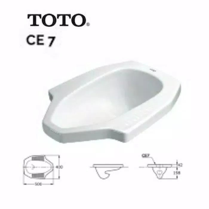 Terbaru Closet Toto Ce7 / Kloset Jongkok Toto Ce 7 Putih (Gojek/Grab Only) Promo Terlaris