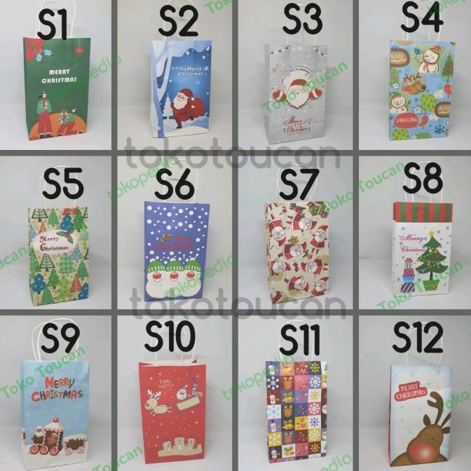 

~~~~~] Christmas Paper Bag | Goodie Bag | Kado Natal | Christmas Gift