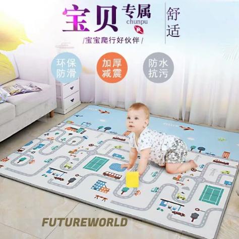 Karpet Lipat Playmat Bayi Premium Tikar Lipat Bayi Xpe Karpet Anak 200 X 180  Matras Bayi Gambar Kua