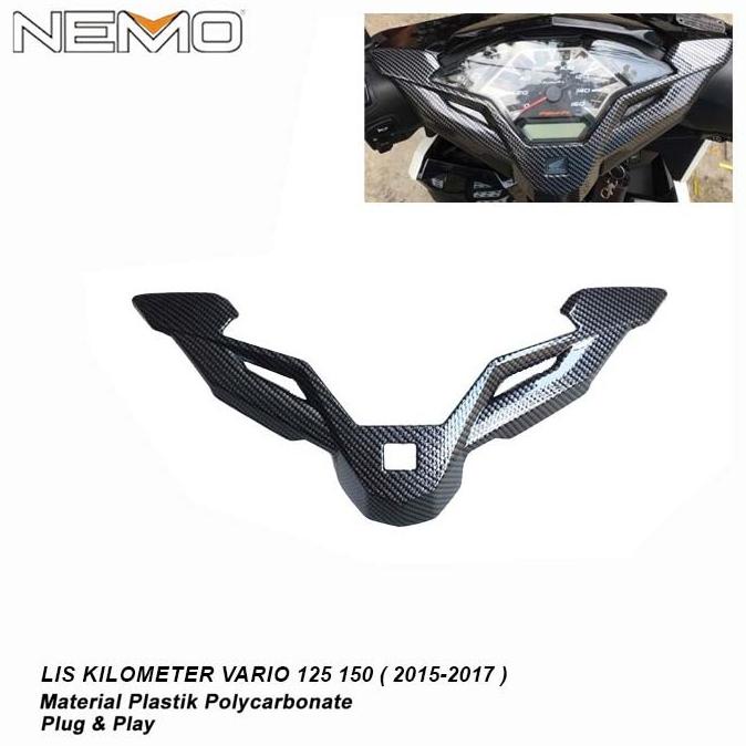Garnish Cover Spedo Speedometer Vario 150 / 125 New Carbon
