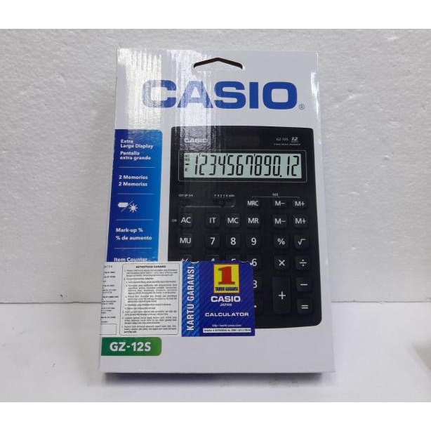 

CASIO CALCULATOR GZ-12 S