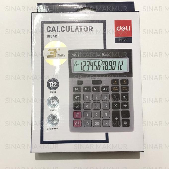 

Calculator / Kalkulator 12 Digit DELI 1654C (PCS)