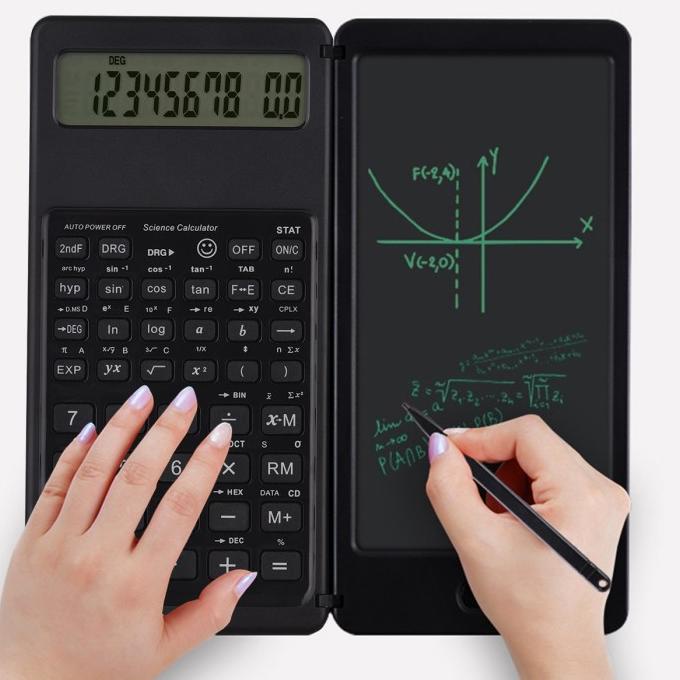 

Foldable Scientific Calculator 10-Digit with Erasable LCD Writing Pad