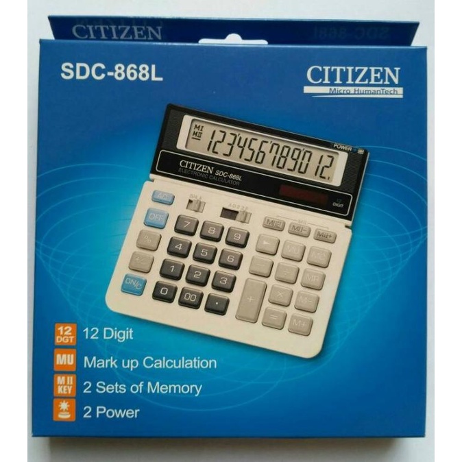 

Kalkulator SDC 868 Citizen / Kalkulator SDC-868L *ORI*