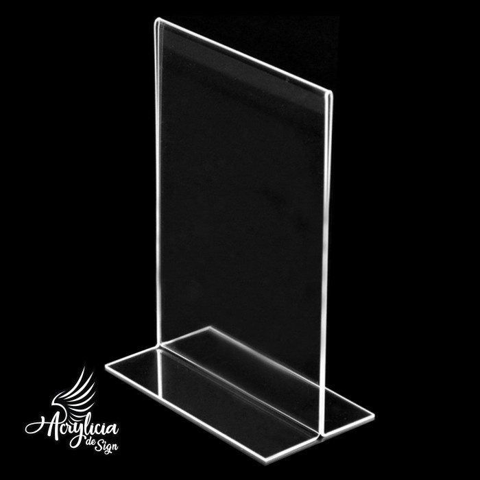 ------] Acrylic Display Tent Card / Price Tag / Name Card / Flyer Holder 2Sisi