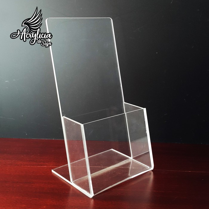 

Buruan beli] Acrylic Broshure Holder / Tempat / Display / Rak Brosur Akrilik 3mm A4