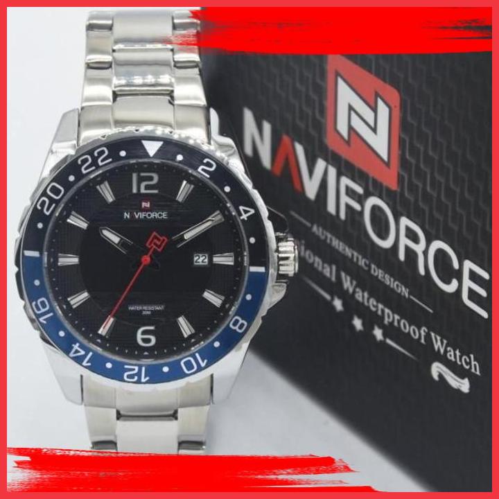 (brj) naviforce 9192 blck nf9192 original & garansi