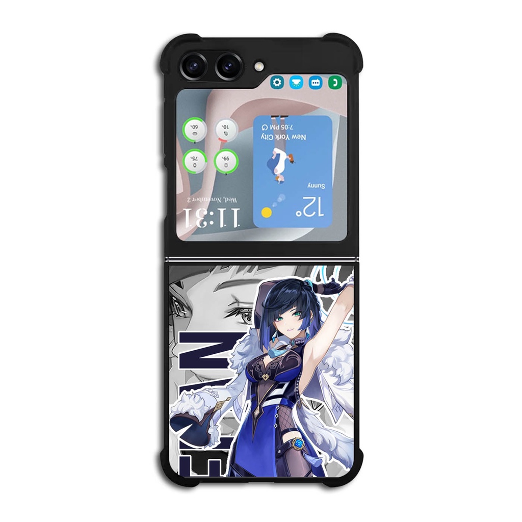 Casing Hardcase Custom Softcase Samsung Galaxy Z Flip 3 4 5 5G Z Fold 3 4 5 5G Yelan Genshin Impact 