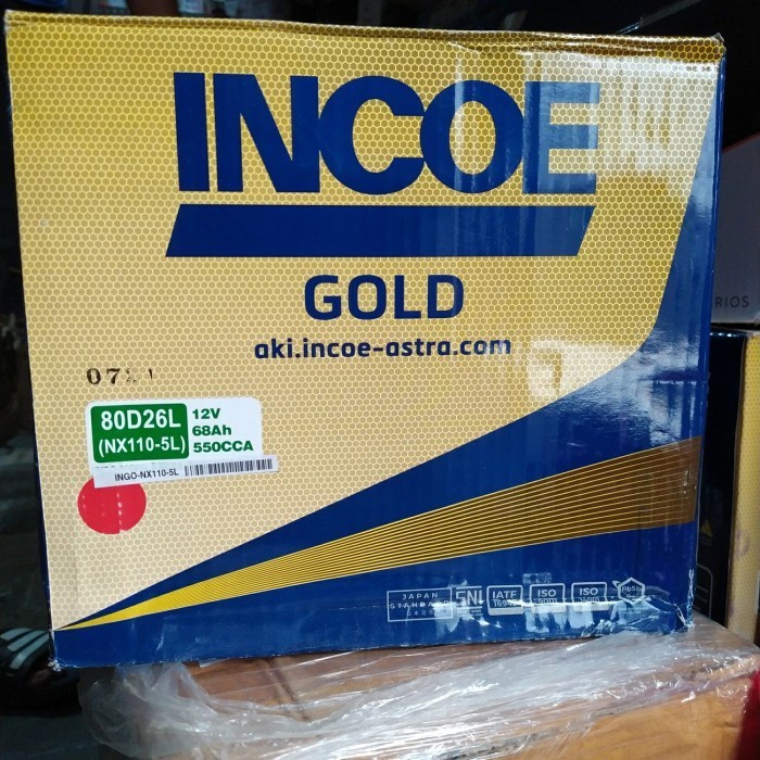 Accu / Aki Incoe Gold Nx110-5L / 80D26L 12V 68Ah Star