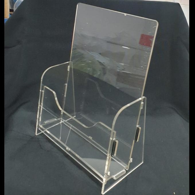 

rin AKRILIK TEMPAT BROSUR / RAK / BOX A4 - MODEL RAKIT