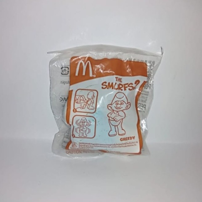 greedy - the smurfs 2 - happy meal mc donalds segel rare rerekeke85