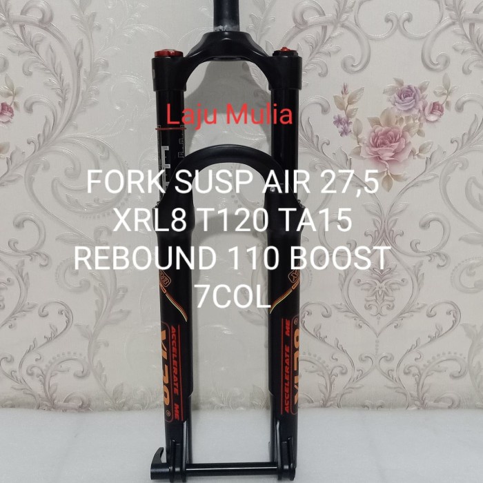 fork susp air xrl8 27,5 travel 120 ta15 rebound 110 boost lock fikafika8187