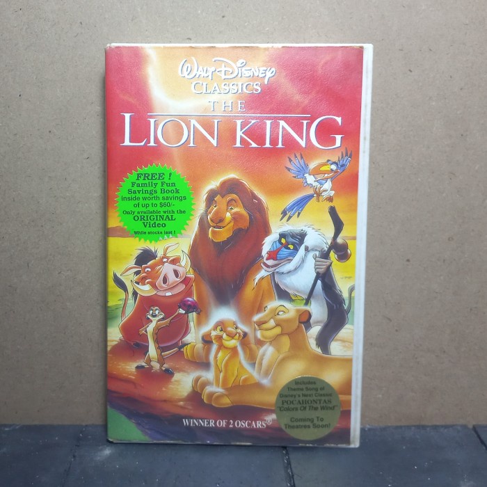 kaset vhs walt disney classic the lion king original vintage rerevika93