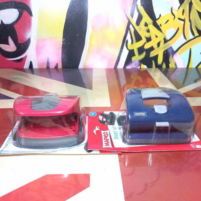 

alat kantor atk klip pelubang kertas merk maped new segel rerevika93