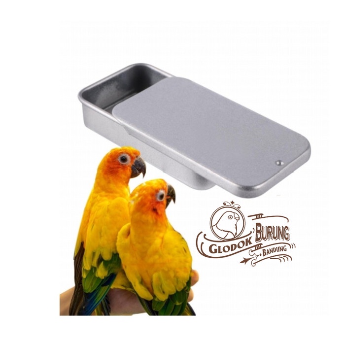 {{{{}}] Wadah pakan burung Parrot pointer box kecil tempat makan rewerd conure