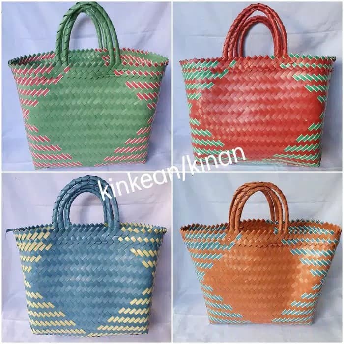 <<<<<] Tas Anyaman Plastik / Tas Serbaguna / Tas Keranjang Belanja (BESAR)