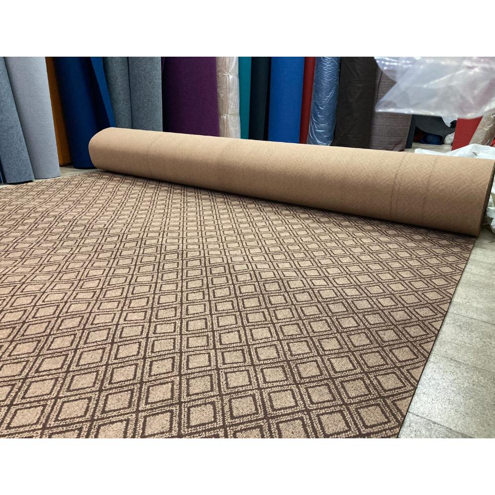 Karpet bludru karpet meteran motif ADANA Brown 02 [Lebar 3 M] 1x3 M - Brown 02