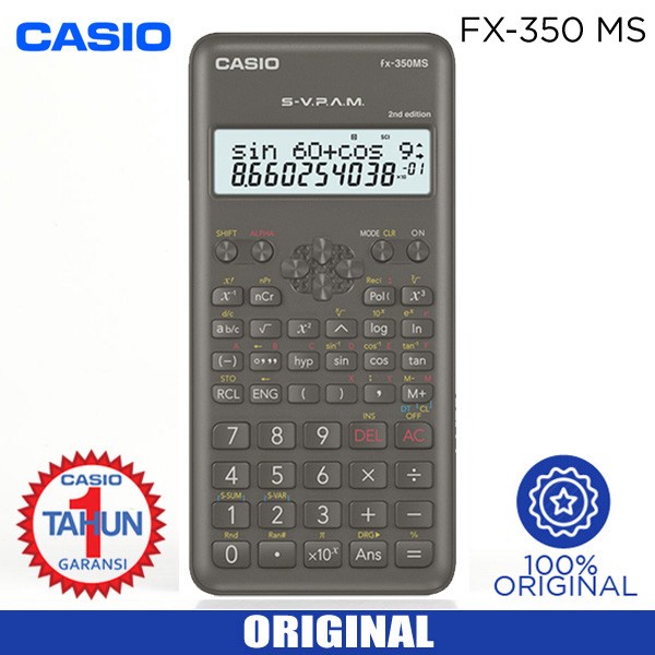 

Terbaru Casio Calculator Fx 350 Ms-2Nd Edition Promo Terlaris