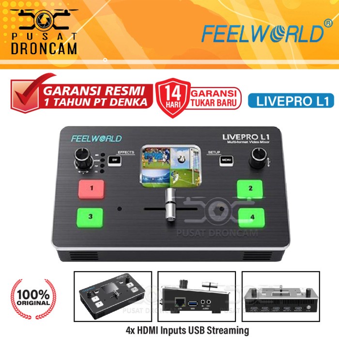 Terbaru Feelworld Livepro L1 - Live Pro L1 With 4X Hdmi Inputs Promo Terlaris