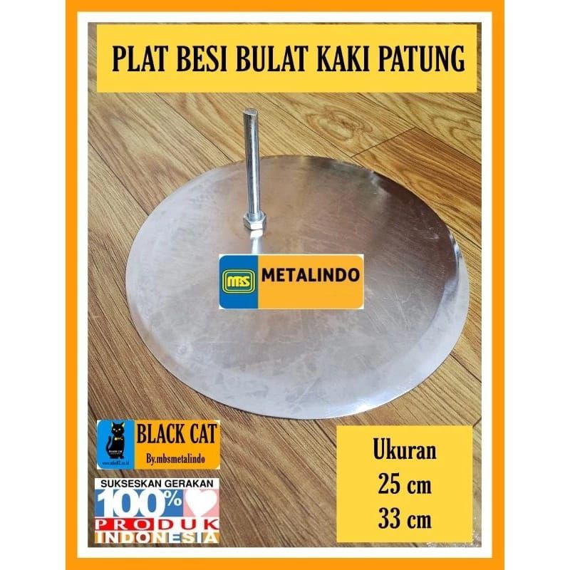 Plat besi penyangga patung manekin plat bulat kaki patung